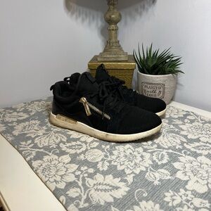 Aldo Black and Gold Women's Sneakers